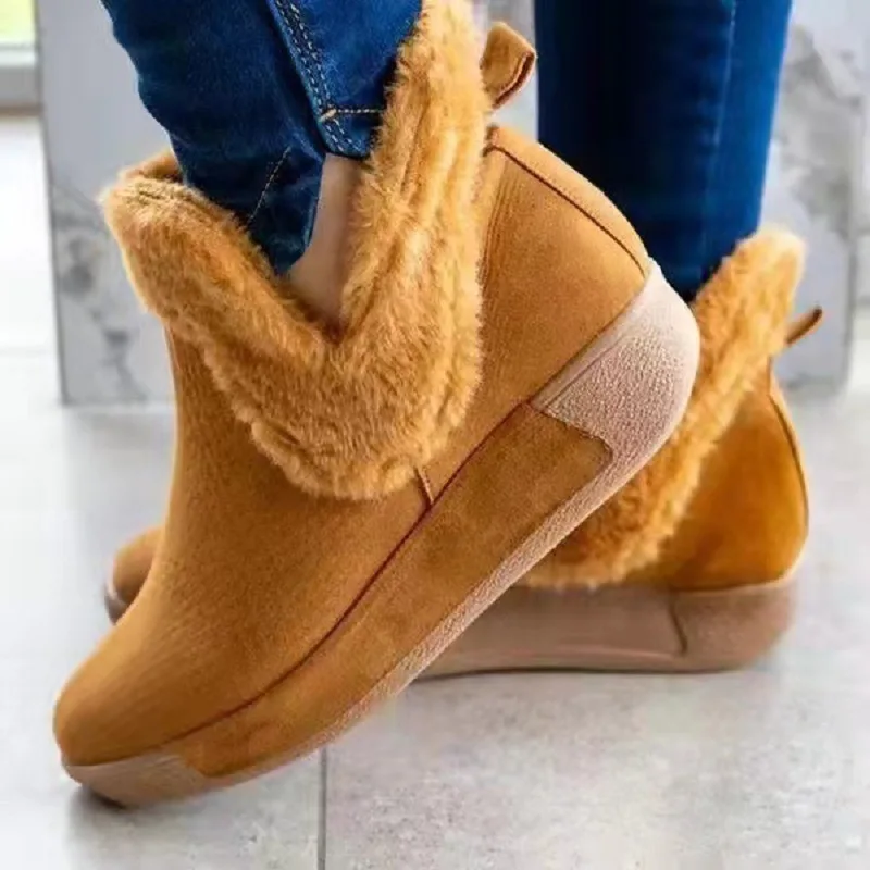 2021 fall/winter plus size short tube snow boots foreign trade casual mid-cut round head suede flat heel women boots, Yellow black brown gaey
2021 fall/winter plus size short tube snow boots foreign trade casual mid-cut round head suede flat heel women boots, Yellow black brown gaey