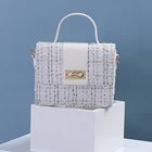 Wholesale Women Hand Bag Fashion Flap Chains Fabric Shoulder Cross Body 2019 Autumn Winter Lady Bag