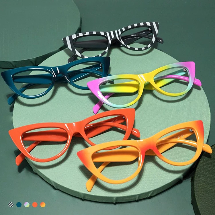 Personalized Vogue Women TR90 Medium Cat Eye Rainbow Gripe Orange Eye Glasses Optical Frames, 5 colors
Personalized Vogue Women TR90 Medium Cat Eye Rainbow Gripe Orange Eye Glasses Optical Frames, 5 colors