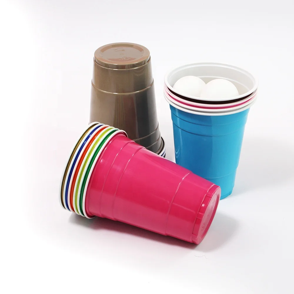 16oz 510ml Wholesale Plastic Cup Black PS Custom Logo Beerpong Printed Beer Pong Set Plastic Cups, Black or according customer's request
16oz 510ml Wholesale Plastic Cup Black PS Custom Logo Beerpong Printed Beer Pong Set Plastic Cups, Black or according customer's request