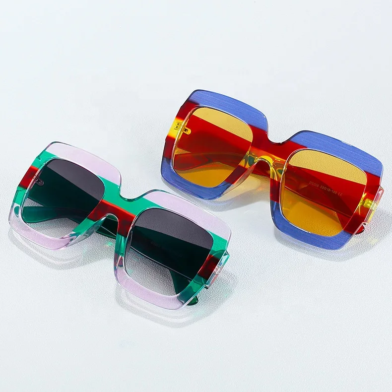 American and European Trendy Oversized Square Colorful Sunglass Vintage Customized Womens Shades Designer Sunglasses Sun Glasses
American and European Trendy Oversized Square Colorful Sunglass Vintage Customized Womens Shades Designer Sunglasses Sun Glasses