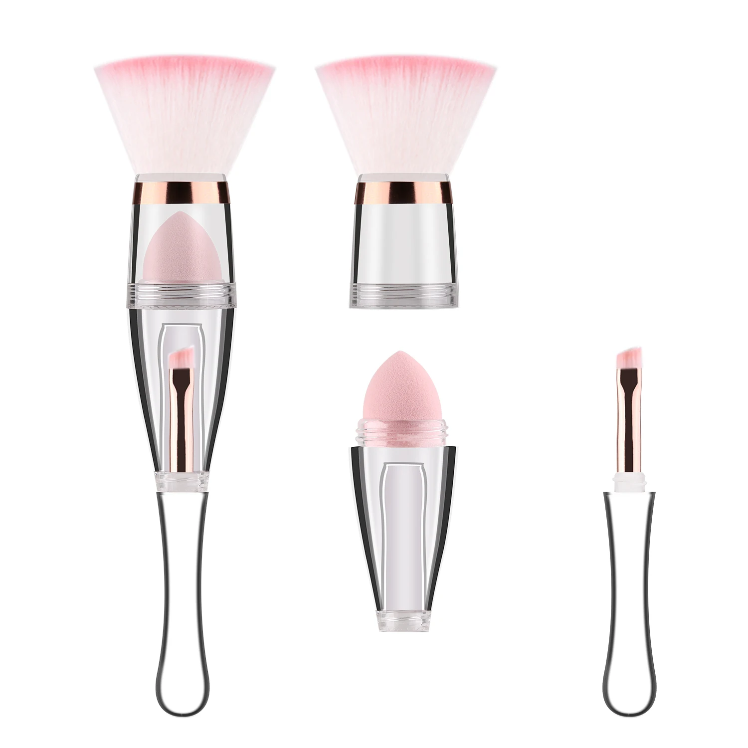 New Fashion Multifunction 3 in 1 Pink Custom Sponge Makeup Brushes Vendor, Clear
New Fashion Multifunction 3 in 1 Pink Custom Sponge Makeup Brushes Vendor, Clear