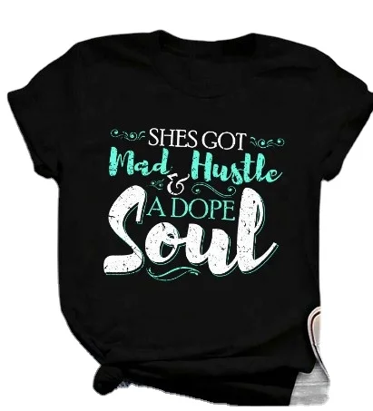 Soul Printed T-shirts Women Printing Tee Short Sleeve Round Neck T shirt Personalized Bottoming Shirt
Soul Printed T-shirts Women Printing Tee Short Sleeve Round Neck T shirt Personalized Bottoming Shirt