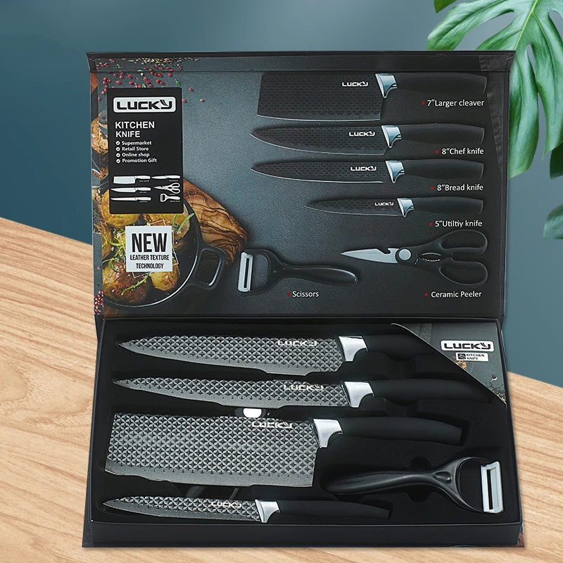 Professional Self High Quality Sharp Wooden Handle 3Cr13 Stainless Steel 6Pcs Kitchen Knife Set
Professional Self High Quality Sharp Wooden Handle 3Cr13 Stainless Steel 6Pcs Kitchen Knife Set