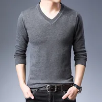 New design men's v-neck long sleeve solid color winter sweaters knitted pullover jumpers good quality cotton cashmere
New design men's v-neck long sleeve solid color winter sweaters knitted pullover jumpers good quality cotton cashmere