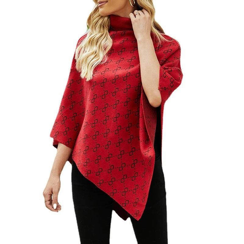 Women's clothing 2021 autumn and winter new products Lapel sweater cloak shawl coat women's sweater 
Women's clothing 2021 autumn and winter new products Lapel sweater cloak shawl coat women's sweater