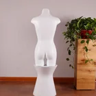 Without Base Stainless Steel Plate Mannequin Female Torso Half Body Headless Turn Female Mannequin Without Base