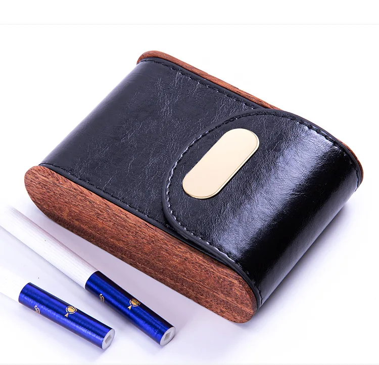 Men Women Minimalist Wooden Vintage PU Leather Magnetic Shut Cigarette Holder, Black,blue,green,coffee,brown
Men Women Minimalist Wooden Vintage PU Leather Magnetic Shut Cigarette Holder, Black,blue,green,coffee,brown