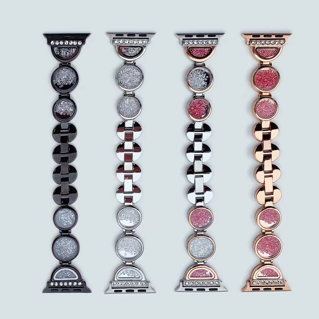 Metal Bands For Apple watch 6/5/4/3/2/1SE, Replacement Stainless Steel Metal Rhinestone Bling Bracelet Wristband for Apple watch
Metal Bands For Apple watch 6/5/4/3/2/1SE, Replacement Stainless Steel Metal Rhinestone Bling Bracelet Wristband for Apple watch