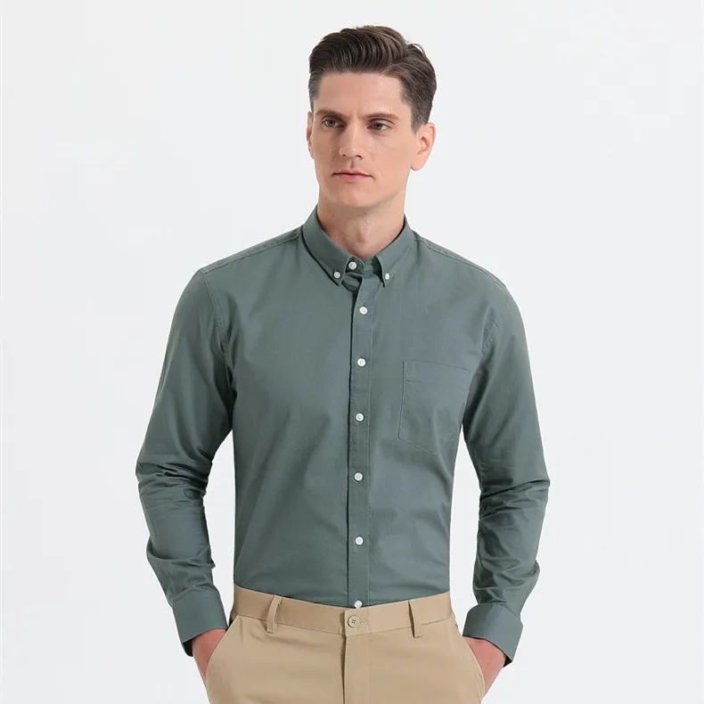 100% Cotton Oxford Shirt Men's Long Sleeve Casual Slim Fit Shirts For Men, 12 colors
100% Cotton Oxford Shirt Men's Long Sleeve Casual Slim Fit Shirts For Men, 12 colors