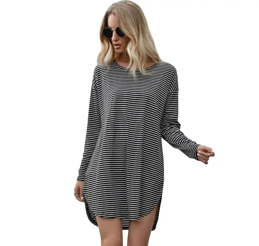 New Fashion Oem Odm Design Long Sleeve Striped Sexy Mini Causal Dresses Women, As pics show
New Fashion Oem Odm Design Long Sleeve Striped Sexy Mini Causal Dresses Women, As pics show