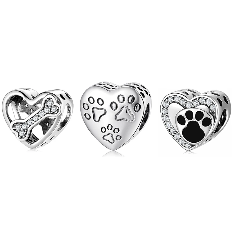 Real 925 sterling silver Cartoon Character dog beads with clear Zircon Charms for Bracelets Fashion jewelry Wholesale
Real 925 sterling silver Cartoon Character dog beads with clear Zircon Charms for Bracelets Fashion jewelry Wholesale