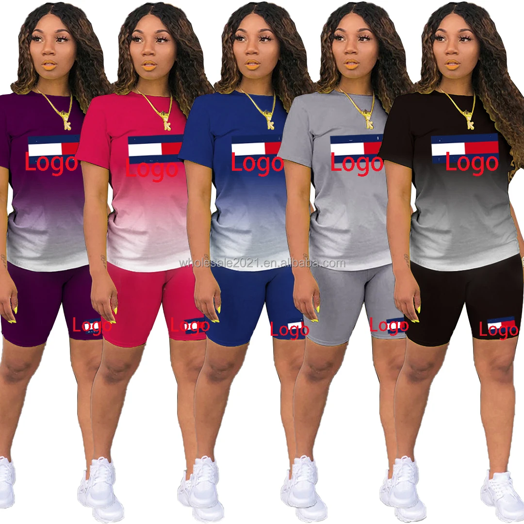 2021 New Arrivals Women Summer Fashion Sexy Printing Short Sleeve Tops Shorts Outdoor Wear Sports Two Piece Set Women Clothing
2021 New Arrivals Women Summer Fashion Sexy Printing Short Sleeve Tops Shorts Outdoor Wear Sports Two Piece Set Women Clothing