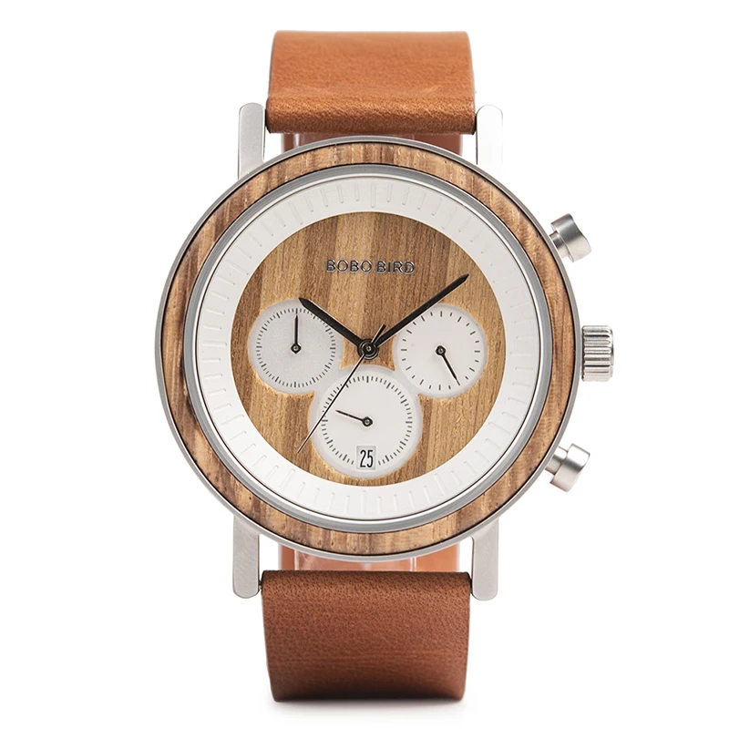 BOBO BIRD Sport Wooden Watch Band Box Luxury Maple Stainless Steel And Wood Watches Chronograph Watch
BOBO BIRD Sport Wooden Watch Band Box Luxury Maple Stainless Steel And Wood Watches Chronograph Watch