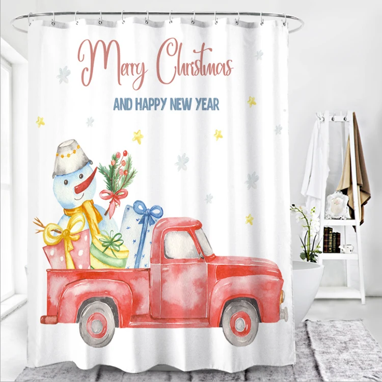 3D Digital Print Shower Curtain Christmas Print Waterproof Coating Fashion Shower Curtain, Picture
3D Digital Print Shower Curtain Christmas Print Waterproof Coating Fashion Shower Curtain, Picture