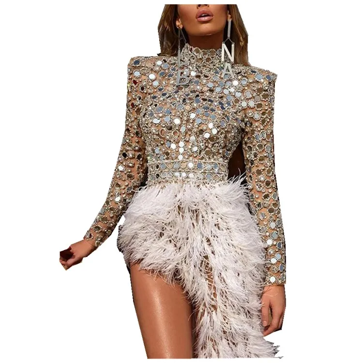 Autumn And Winter Foreign Trade Women'S Sexy Round Neck Banquet Dress Slit Fashion Girls Sexy Short Skirt
Autumn And Winter Foreign Trade Women'S Sexy Round Neck Banquet Dress Slit Fashion Girls Sexy Short Skirt