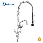 Basin Stainless Steel Faucet Pull Out Mixer Sink Kitchen Water Tap