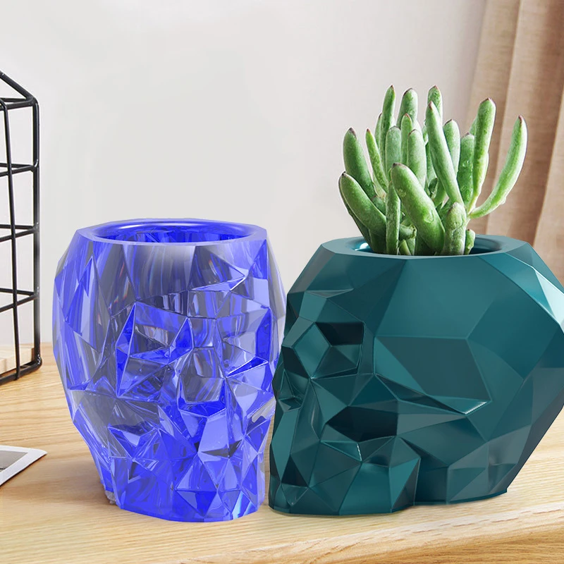 F063 diy diamond skull pen holder silicon mould succulent flower pot silicone resin mold, Stock or customized
F063 diy diamond skull pen holder silicon mould succulent flower pot silicone resin mold, Stock or customized