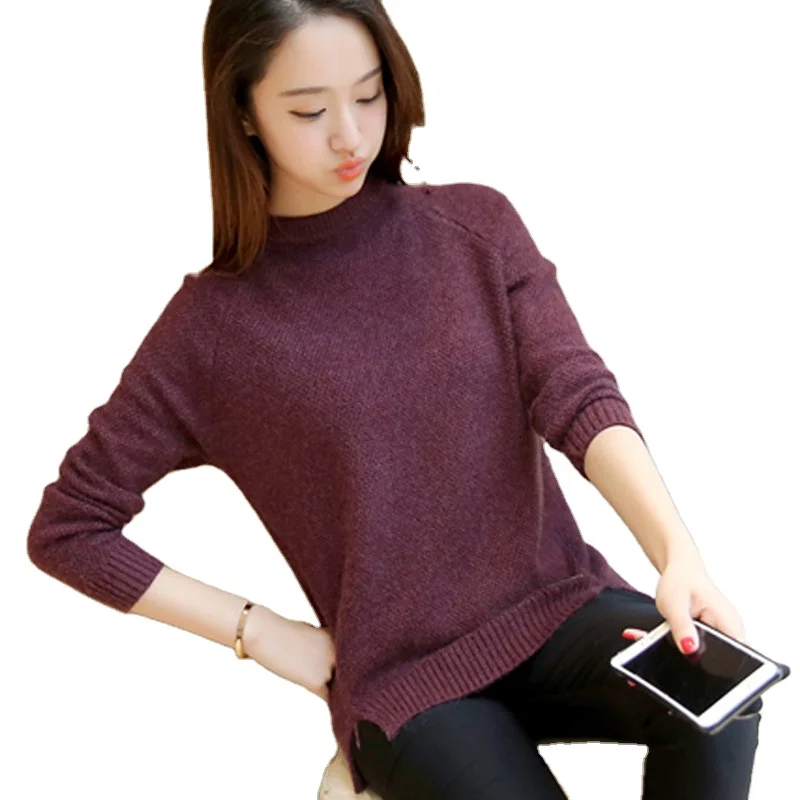 2021 High Quality Lady Fall Winter Long Sleeve Pull Over Knit Women Crew Neck Sweaters
2021 High Quality Lady Fall Winter Long Sleeve Pull Over Knit Women Crew Neck Sweaters