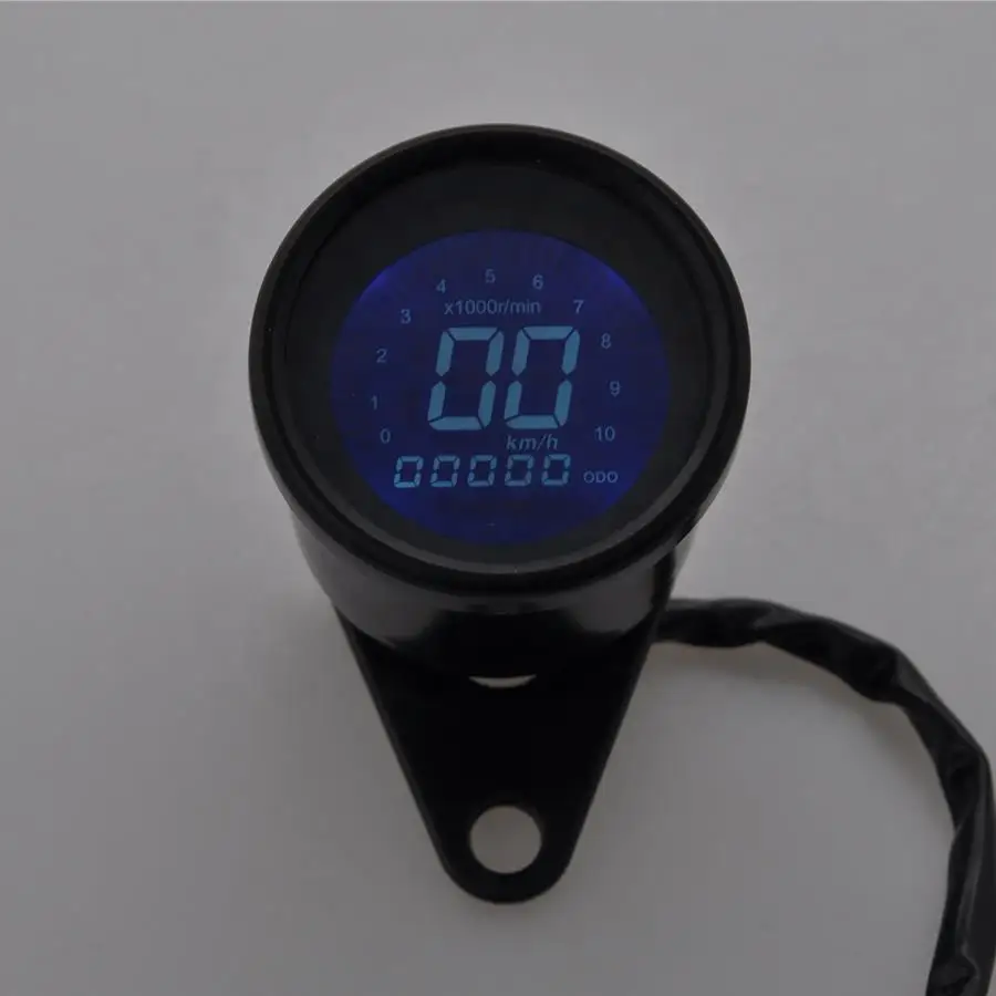 Motorbike LED LCD Digital Tachometer Speedometer Assembly Fuel Gauge Cafe Racer With Hight Quality
