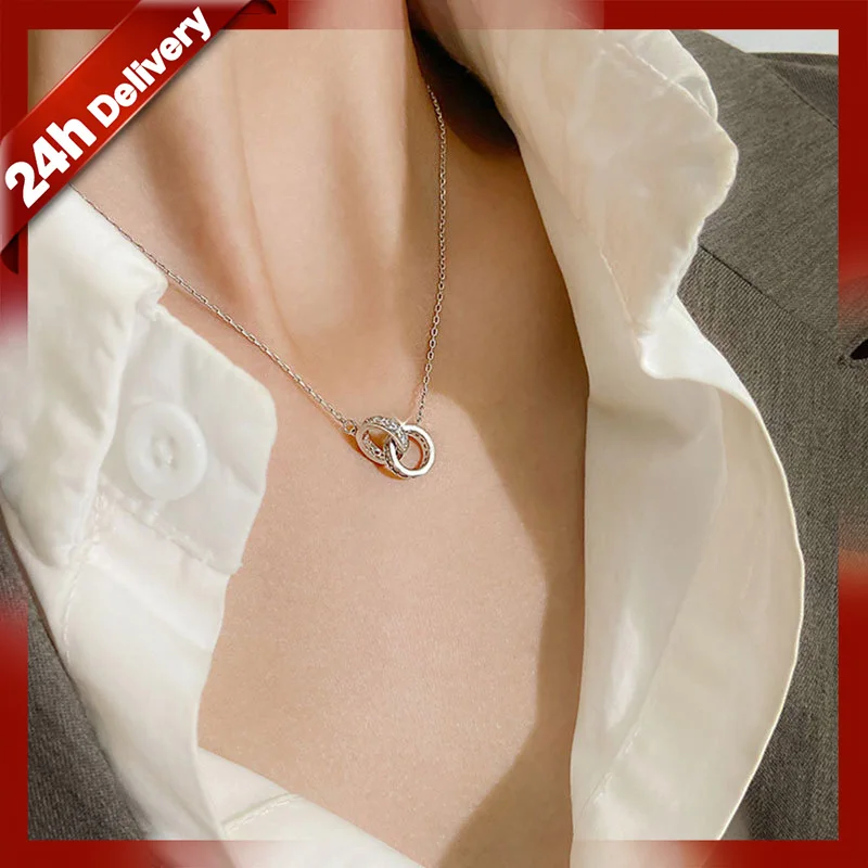 Dylam Simple Necklace Women Girl Gold Plated 18K Zircon Silver Jewelry Sterling 925 Luxury Brand Wholesale Necklaces
Dylam Simple Necklace Women Girl Gold Plated 18K Zircon Silver Jewelry Sterling 925 Luxury Brand Wholesale Necklaces