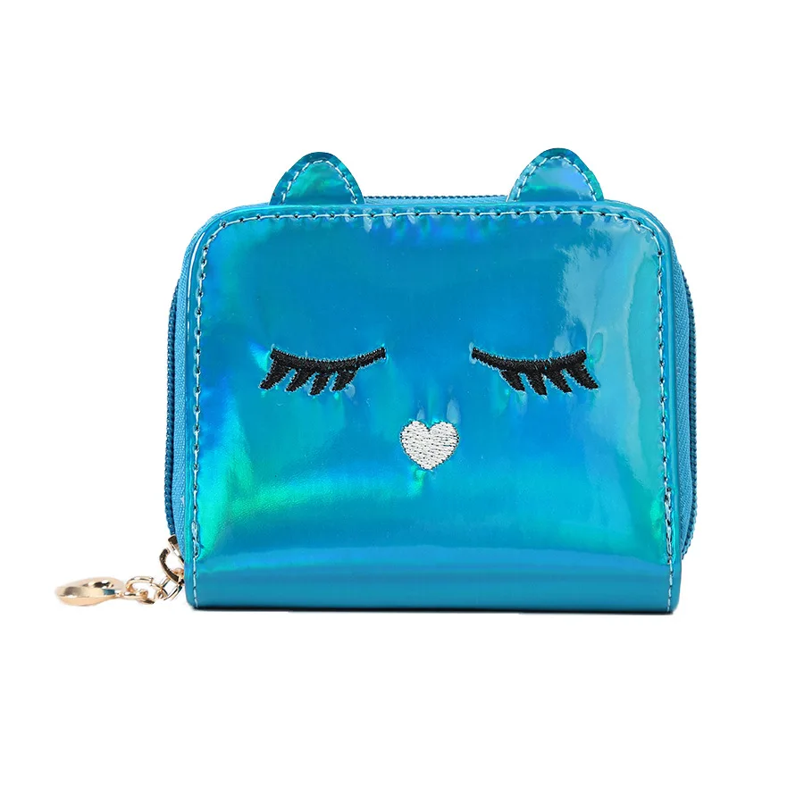 New Ladies Short PU Leather Laser Cute Cartoon Cat Shape Zipper Student Coin Purse Card Holder
New Ladies Short PU Leather Laser Cute Cartoon Cat Shape Zipper Student Coin Purse Card Holder