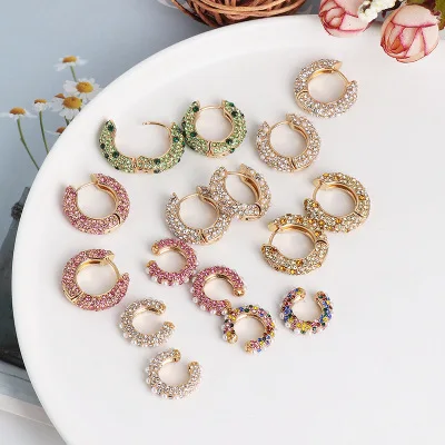 Komi Stainless Steel Earrings 2020 Rhinestone Crystal C Shape Hoop Earrings for Women Gold Jewelry Anti Allergic Accessories
Komi Stainless Steel Earrings 2020 Rhinestone Crystal C Shape Hoop Earrings for Women Gold Jewelry Anti Allergic Accessories