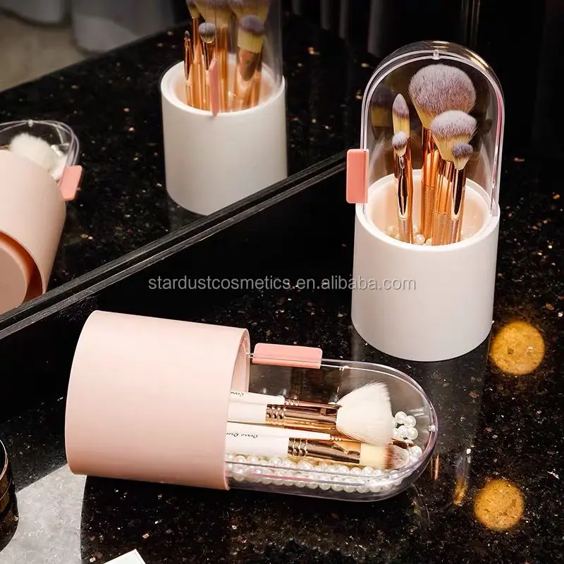 180 degree revolving cap Dust-proof Brush Storage Artist Brushes Travel cosmetic Bag Stand-up Makeup Cup Brush Holder
180 degree revolving cap Dust-proof Brush Storage Artist Brushes Travel cosmetic Bag Stand-up Makeup Cup Brush Holder