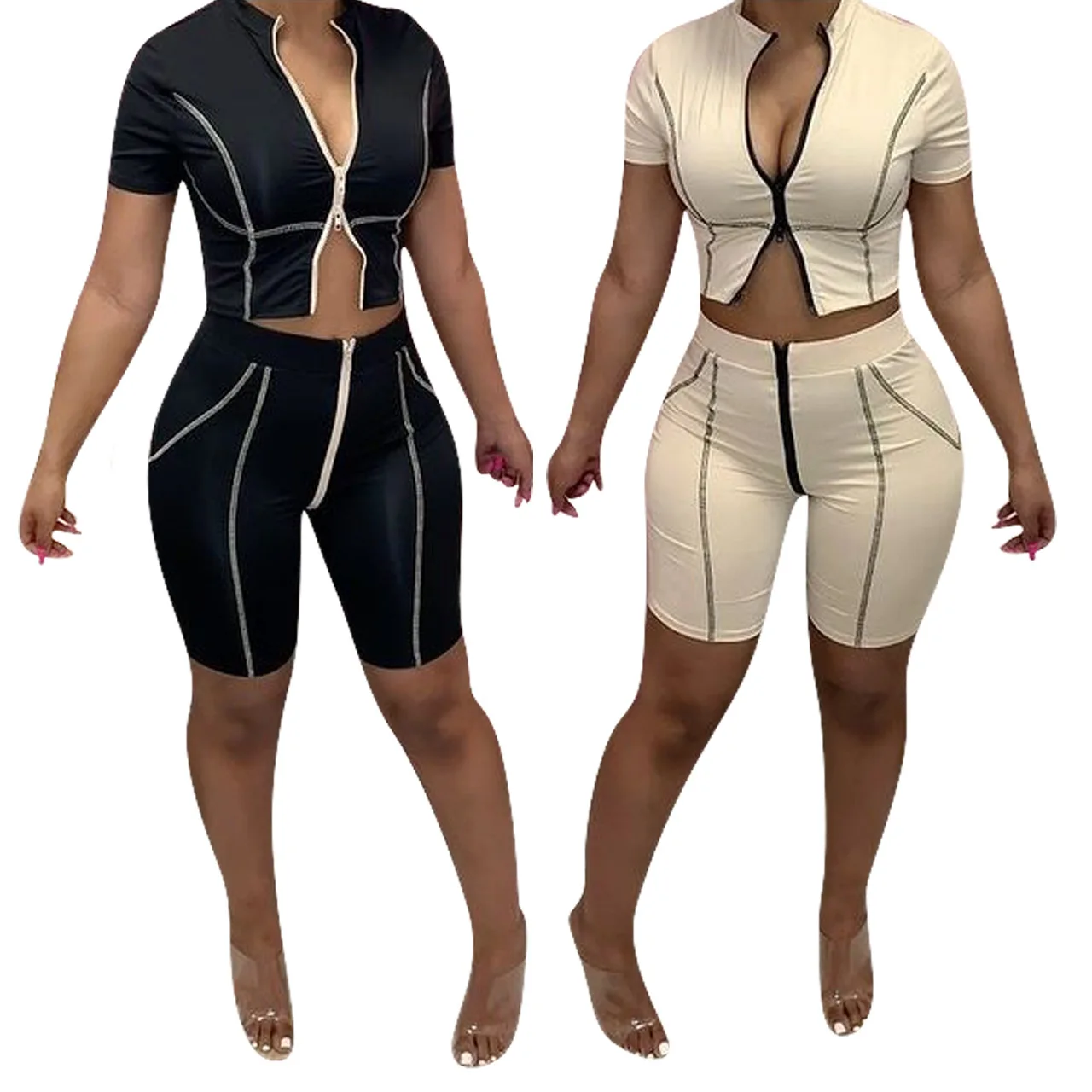 Hot Sale Fashion Womens Clothing Crop Top Two Piece Shorts Set Clothes Short Sleeve 2 Piece pants Set
Hot Sale Fashion Womens Clothing Crop Top Two Piece Shorts Set Clothes Short Sleeve 2 Piece pants Set