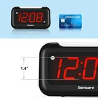 Wholesale LED Large Mirror Display Digital Desk Table Alarm Clock With Snooze and Nightlight