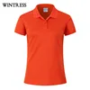 Wintress Ladies summer formal shirt design sublimation short sleeve polo t shirt logo