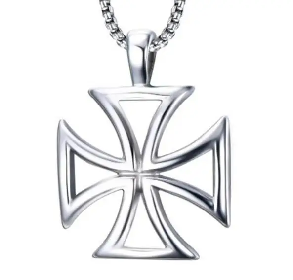 Hollow Metal cross Templar Knights pendant necklace stainless steel silver iron cross maltese cross pendant jewelry
Hollow Metal cross Templar Knights pendant necklace stainless steel silver iron cross maltese cross pendant jewelry