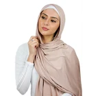 Wholesale high quality scarves Arab Dubai Muslim hijabs luxury soft premium stretch stoles cotton jersey scarf for women