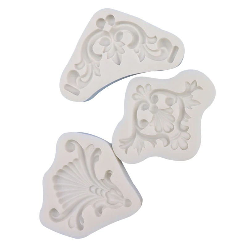DIY European style decorative pattern silicone sugar cake mold crafts decoration, White
DIY European style decorative pattern silicone sugar cake mold crafts decoration, White
