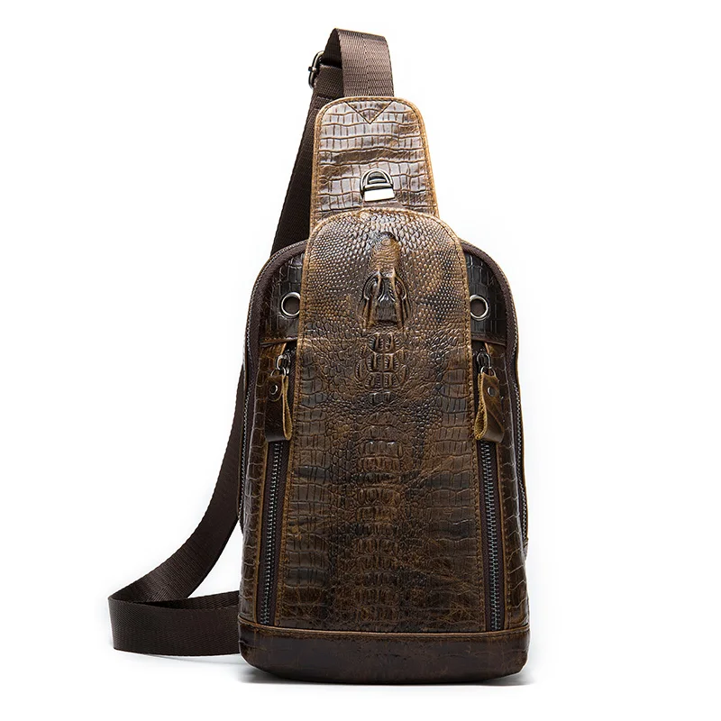Genuine leather 9046 square crossbody chest bag , luxury leather shoulder bag men with USB charging port, Coffer
Genuine leather 9046 square crossbody chest bag , luxury leather shoulder bag men with USB charging port, Coffer