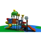 Small kids swing and plastic slide stainless steel tube slide for sale HF-910313