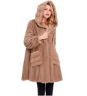 Luxurious Women Long Coat Warm Jacket with Mink Fur Lining Mink Fur Prices