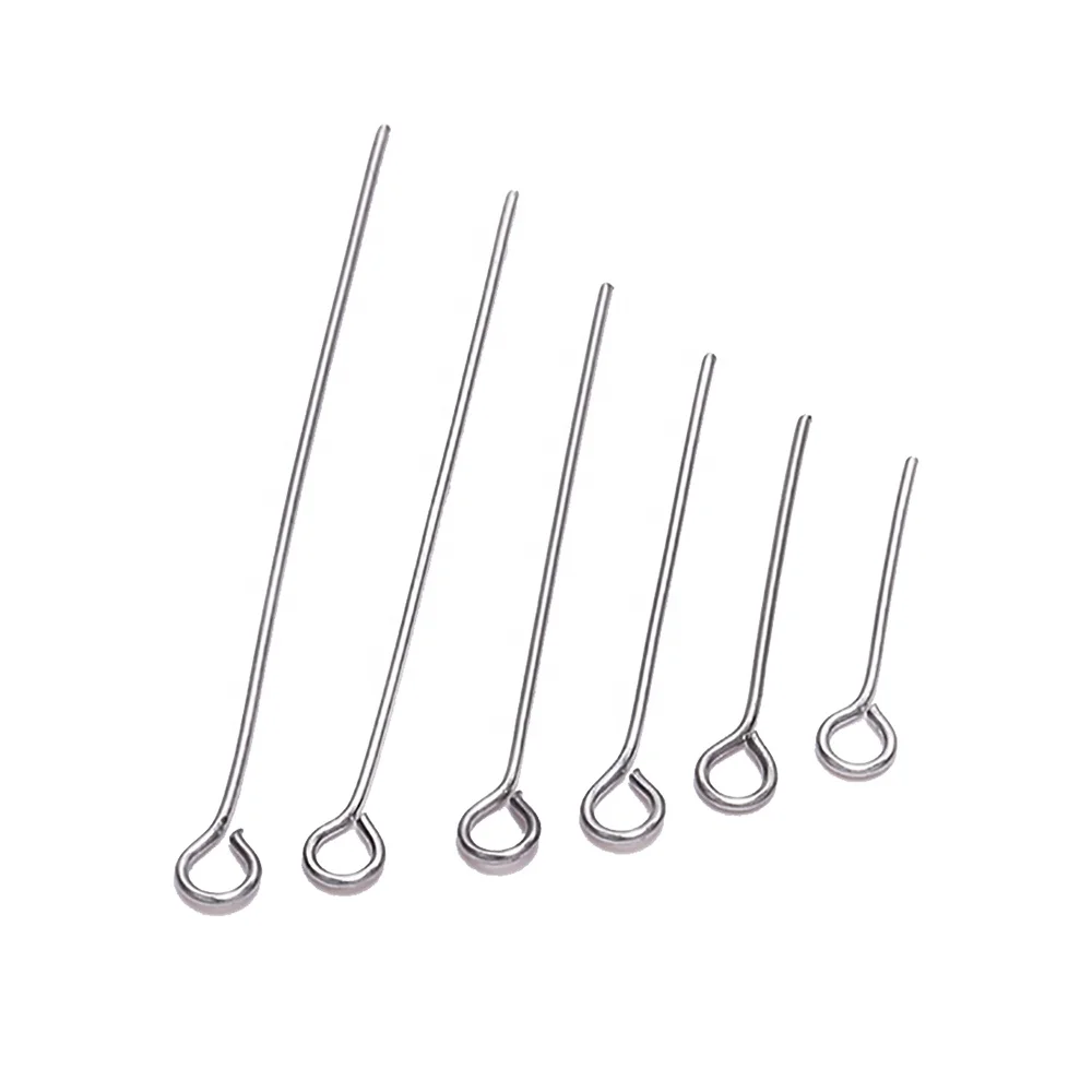 100pcs 20 25 30 35 40 45 50 mm Stainless steel Eye Pins Findings Eye Head Pins For Jewelry Making Supplies DIY Craft Accessories
100pcs 20 25 30 35 40 45 50 mm Stainless steel Eye Pins Findings Eye Head Pins For Jewelry Making Supplies DIY Craft Accessories