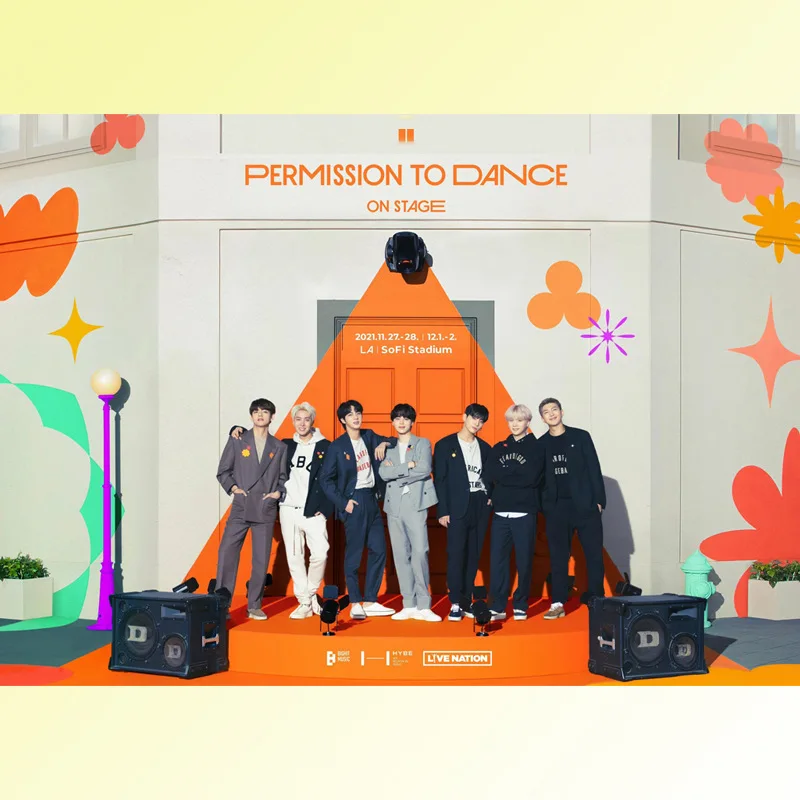 

BTS Kpop Posters 2021 Online Concert 1pcs/set Poster Water-Poof Wall Sticker JIMIN JIN SUGA Fans Gift Collectible Kpop merch L5