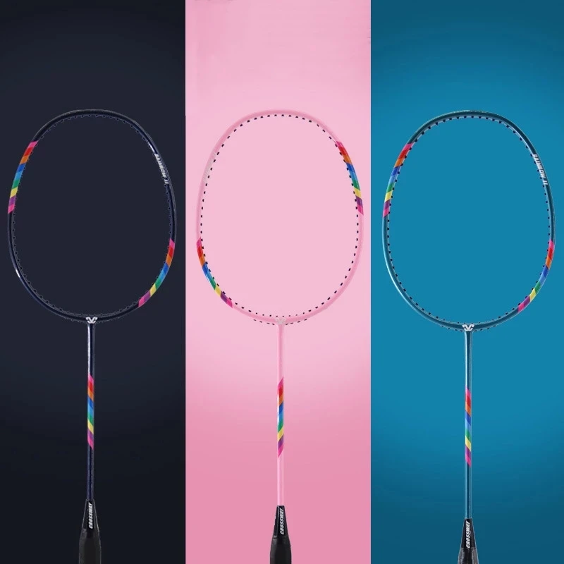 CROSSWAY Sports Professional Aluminum Carbon Racket String Over Grip Bag Shuttlecocks Racquet Rainbow Badminton Racket Set, Customized color
CROSSWAY Sports Professional Aluminum Carbon Racket String Over Grip Bag Shuttlecocks Racquet Rainbow Badminton Racket Set, Customized color