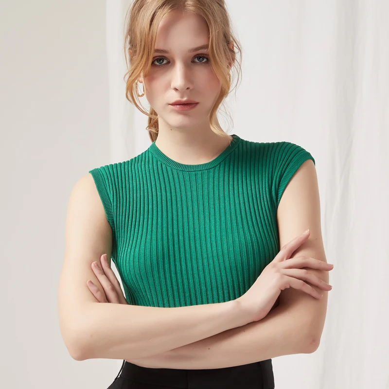 Seamless wholegarment sweater sleeveless womens knit sweater rib vest top Knitted clothes
Seamless wholegarment sweater sleeveless womens knit sweater rib vest top Knitted clothes