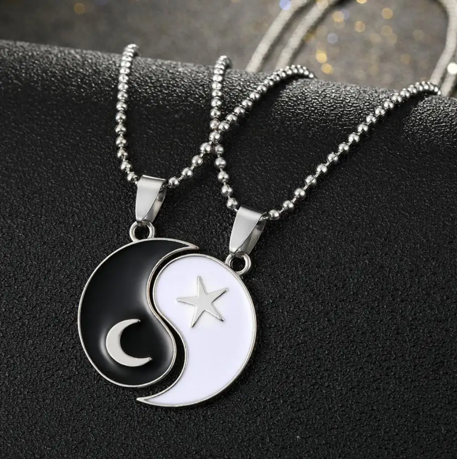 Simplicity Stainless Steel Moon Stars Pendant Necklace Retro Lovers Necklace for Men Women Spiritual Party Holiday Gift Jewelry, 2 color
Simplicity Stainless Steel Moon Stars Pendant Necklace Retro Lovers Necklace for Men Women Spiritual Party Holiday Gift Jewelry, 2 color