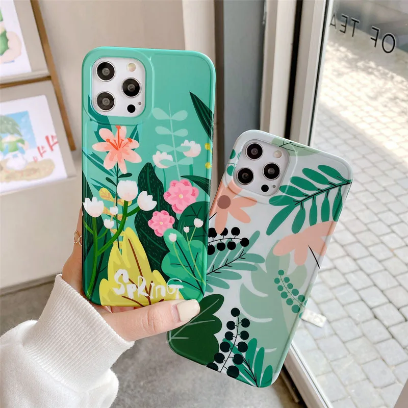 Phone Case For iPhone 12 11 Pro Max 7 8 Plus X XR XS Max Mini Luxury Flower Leaves Soft Silicone Back Cover Coque
Phone Case For iPhone 12 11 Pro Max 7 8 Plus X XR XS Max Mini Luxury Flower Leaves Soft Silicone Back Cover Coque