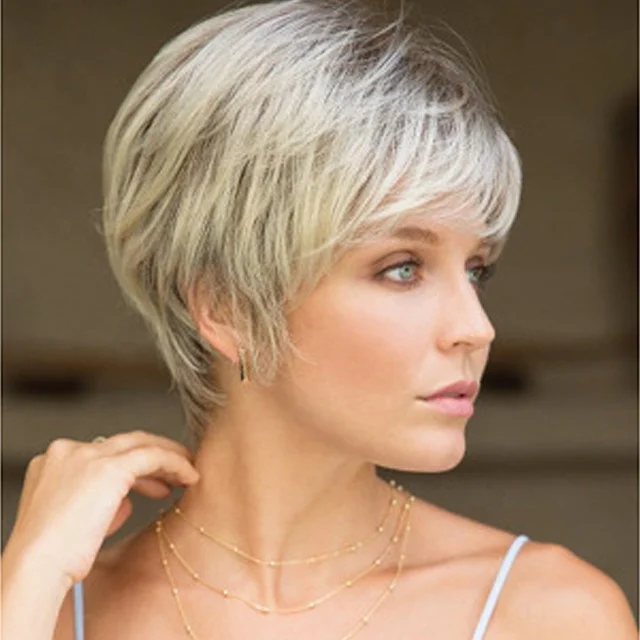 Manufacturers Wholesale New popular American Women With Short Wigs, High Temperature Silk Grandma Gray Short Straight Hair Wig
Manufacturers Wholesale New popular American Women With Short Wigs, High Temperature Silk Grandma Gray Short Straight Hair Wig