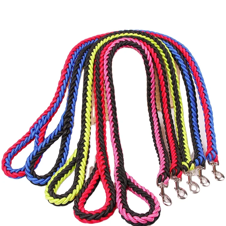 Custom Logo Adjustable Nylon rope Handmade Dog Leash Collar
Custom Logo Adjustable Nylon rope Handmade Dog Leash Collar