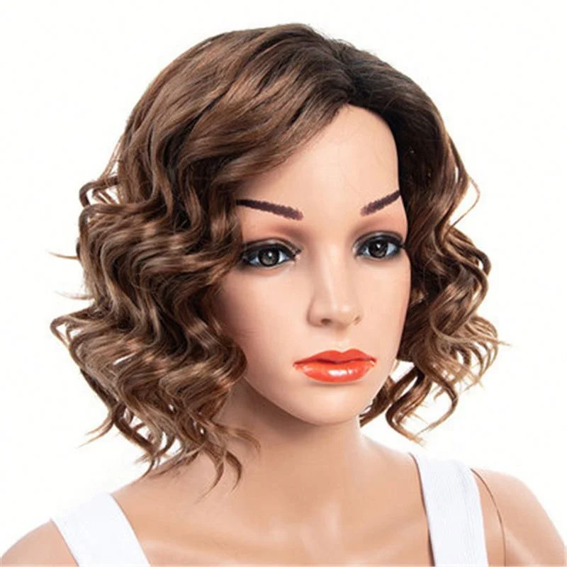 wholesale Wig female african small curly short hair gradient brown short curly hair wig
wholesale Wig female african small curly short hair gradient brown short curly hair wig