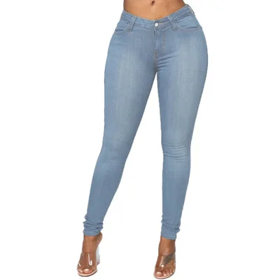 Women' Jeans Mid Waist Stretch Skinny Denim Pants Autumn Winter Blue Retro Washed Elastic Slim Pencil Trousers Autumn And Winter, Customized color
Women' Jeans Mid Waist Stretch Skinny Denim Pants Autumn Winter Blue Retro Washed Elastic Slim Pencil Trousers Autumn And Winter, Customized color