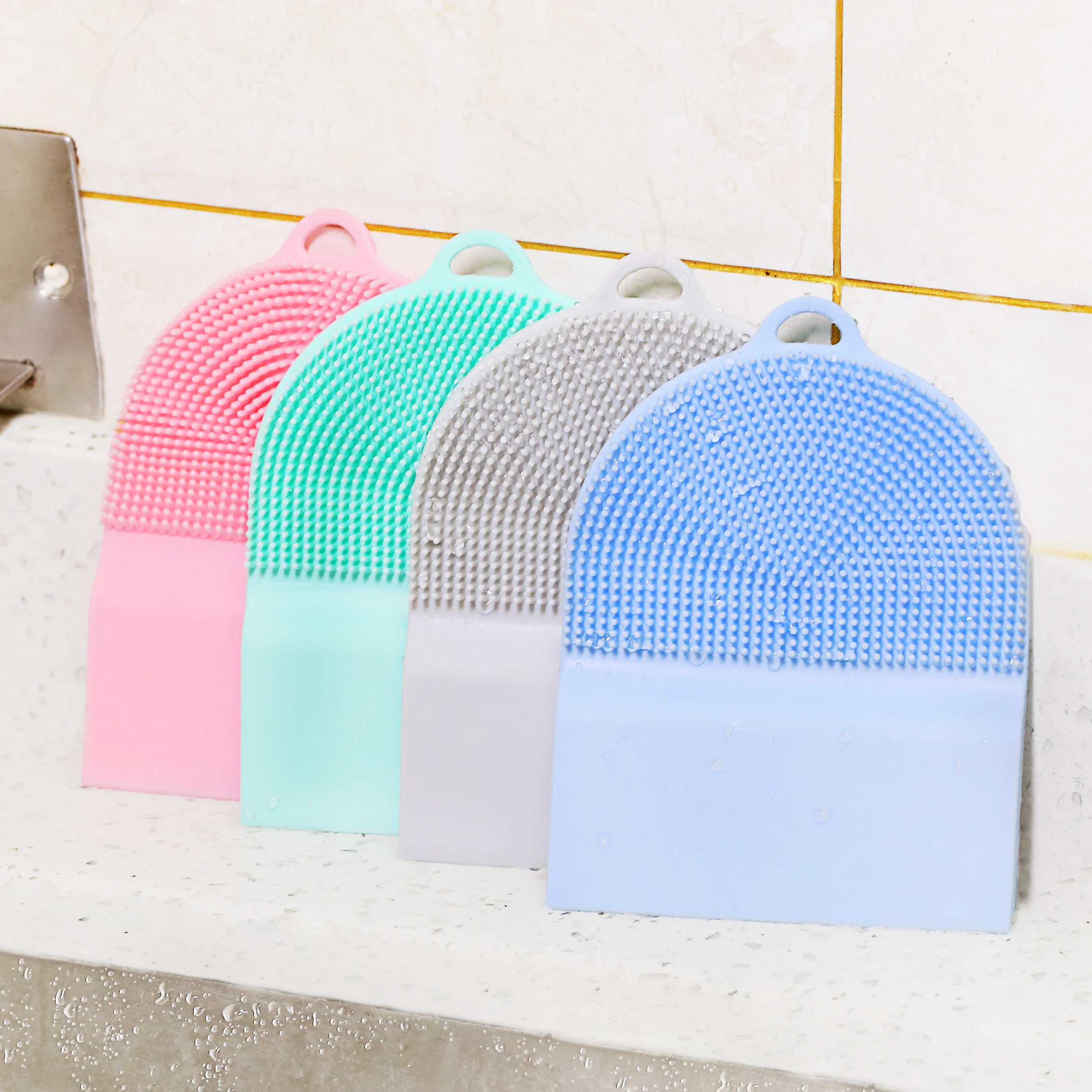 New Design Custom Kitchen Silicone Color Logo Power Scrubber Brush, Cyan, cool blue, light gray, pink
New Design Custom Kitchen Silicone Color Logo Power Scrubber Brush, Cyan, cool blue, light gray, pink