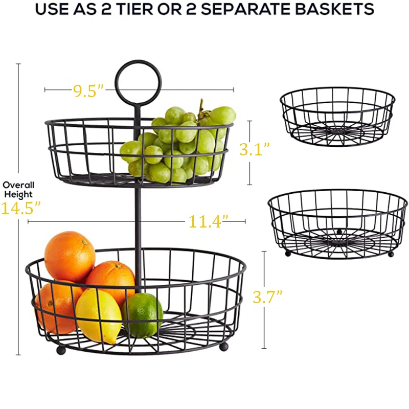 High Quality Folding Stacking Wire Kitchen And Vegetables Basket Fruit Storage Rack
High Quality Folding Stacking Wire Kitchen And Vegetables Basket Fruit Storage Rack
