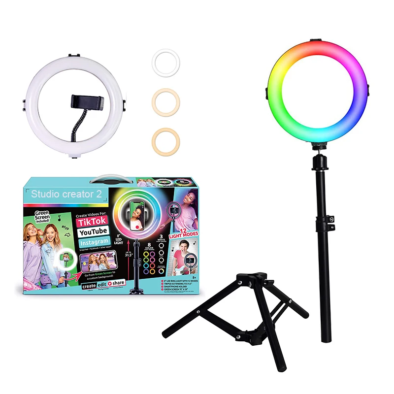 50cm Tripod 8inch Led Lighting Canal Toys Studio Creator Video Maker Kit
50cm Tripod 8inch Led Lighting Canal Toys Studio Creator Video Maker Kit